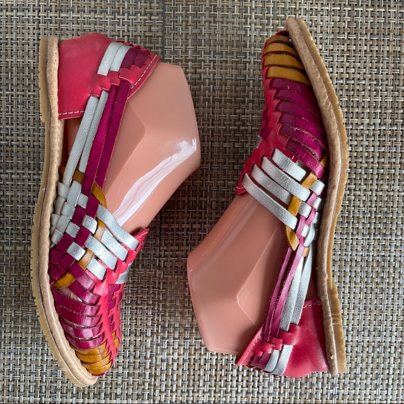 Mexican Huraches Sandals Multicolor Womens size 3 - Picture 10 of 17